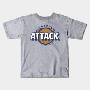 Defunct Sacramento Attack Arena Football 1992 Kids T-Shirt